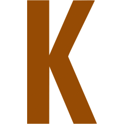 Brown letter k icon - Free brown letter icons