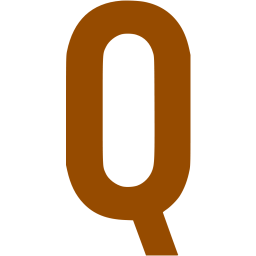 Brown letter q icon - Free brown letter icons