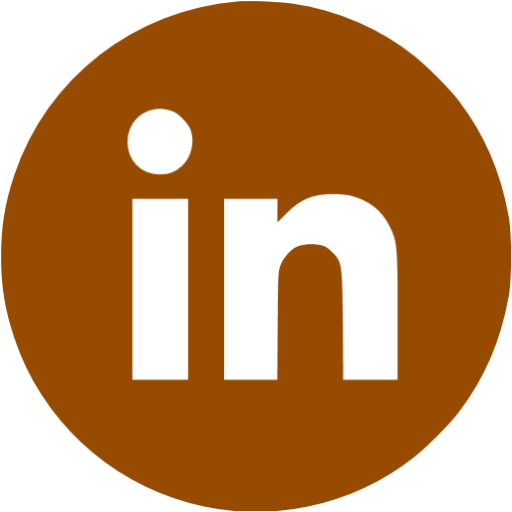 Brown linkedin 4 icon - Free brown site logo icons