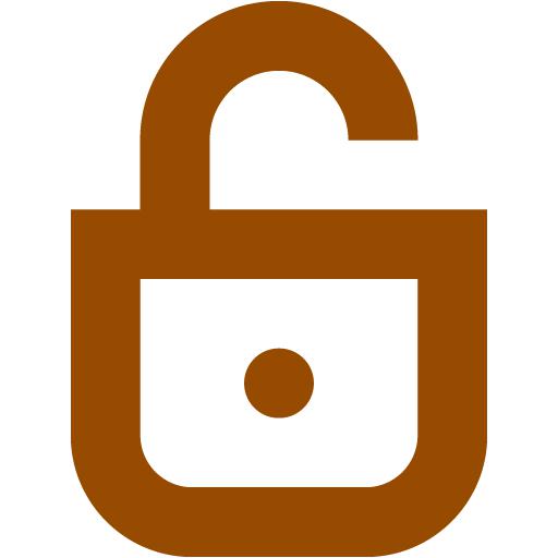 Brown lock 5 icon - Free brown lock icons