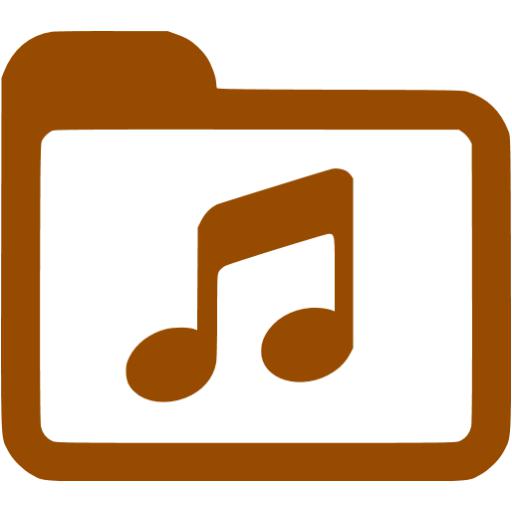 Brown Music Icon Free Brown Folder Icons