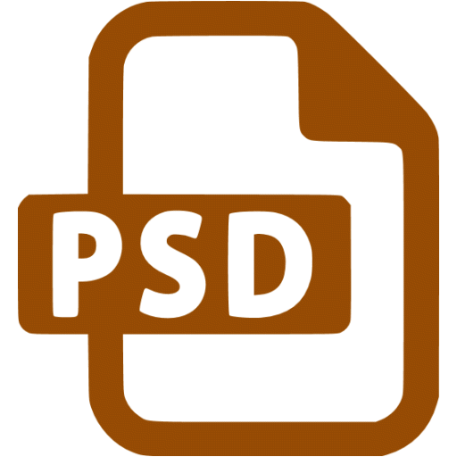Brown psd icon - Free brown file icons