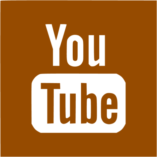 Brown youtube 2 icon - Free brown site logo icons