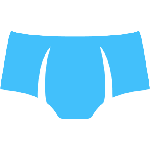 Caribbean blue mens underwear icon - Free caribbean blue clothes icons
