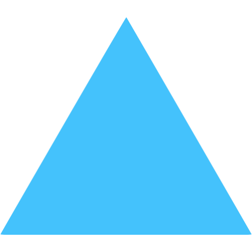 Caribbean blue triangle icon - Free caribbean blue shape icons