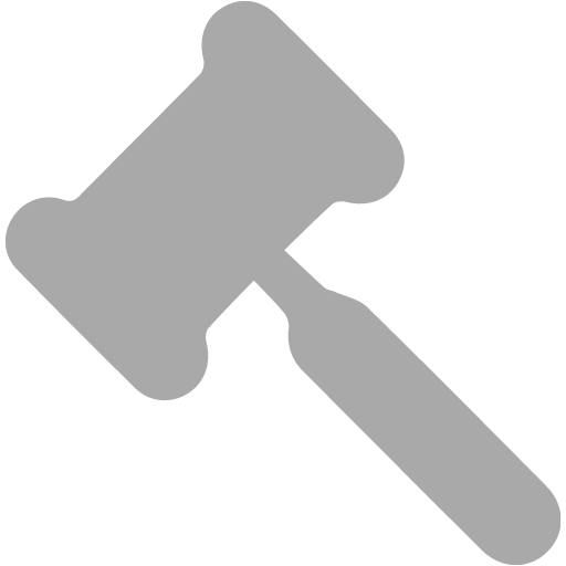 Dark gray gavel 2 icon - Free dark gray gavel icons