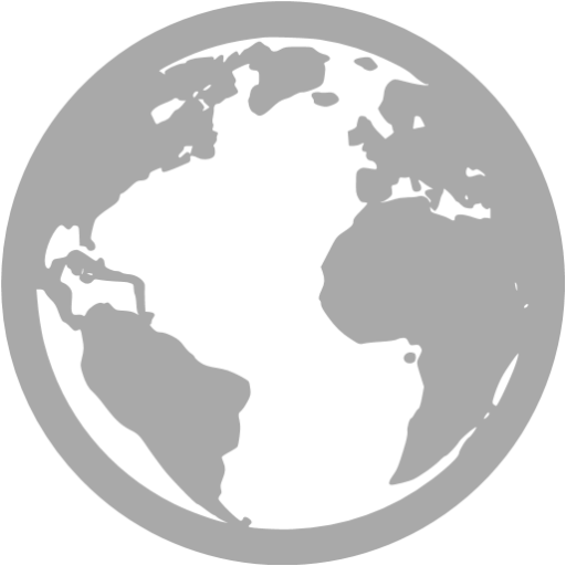 Dark gray globe 2 icon - Free dark gray globe icons
