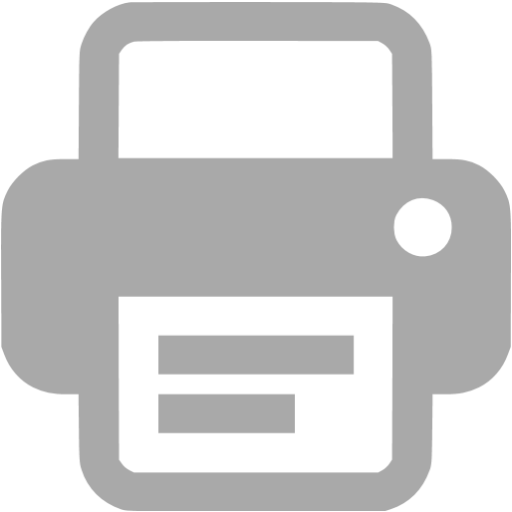 Dark gray printer icon - Free dark gray printer icons