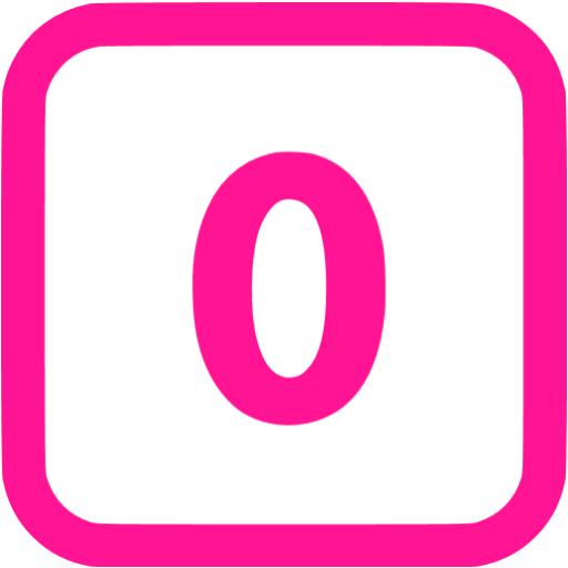 pink number 0