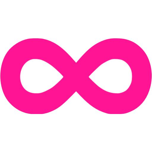 Deep pink 500px icon - Free deep pink infinite icons