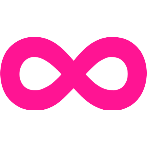 Deep pink 500px icon - Free deep pink infinite icons