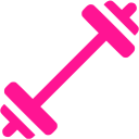 Deep pink barbell icon - Free deep pink barbell icons