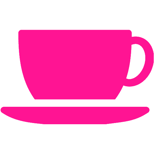 pink coffee cup clipart