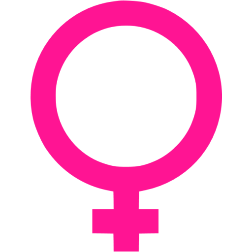 Deep pink female icon - Free deep pink gender icons