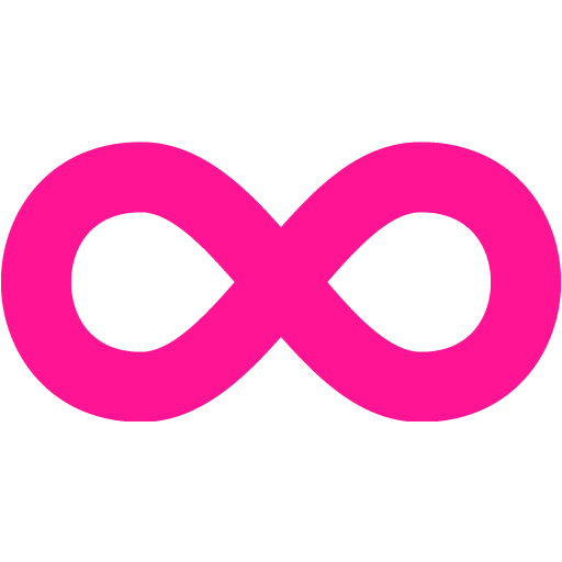 Deep pink infinity icon - Free deep pink infinity icons