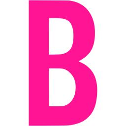 Deep pink letter b icon - Free deep pink letter icons