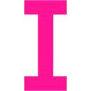 Deep pink letter t icon - Free deep pink letter icons