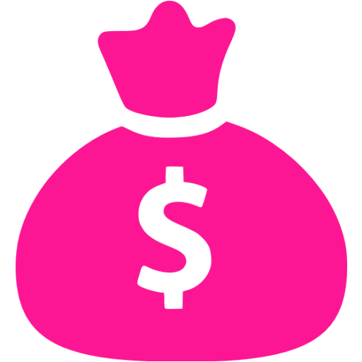 pink money sign