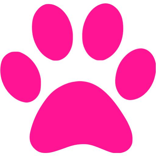 Deep pink paw icon - Free deep pink paw icons