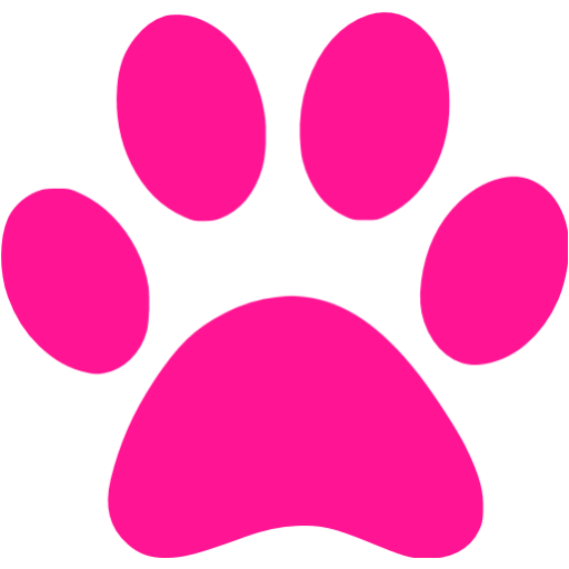 Deep pink paw icon - Free deep pink paw icons