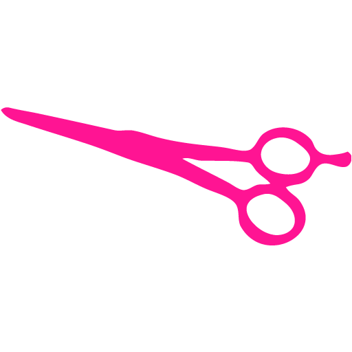 Deep pink scissors 5 icon - Free deep pink scissors icons
