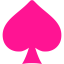 ace of spades card png pink
