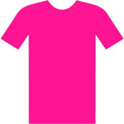 Deep pink t shirt icon - Free deep pink clothes icons