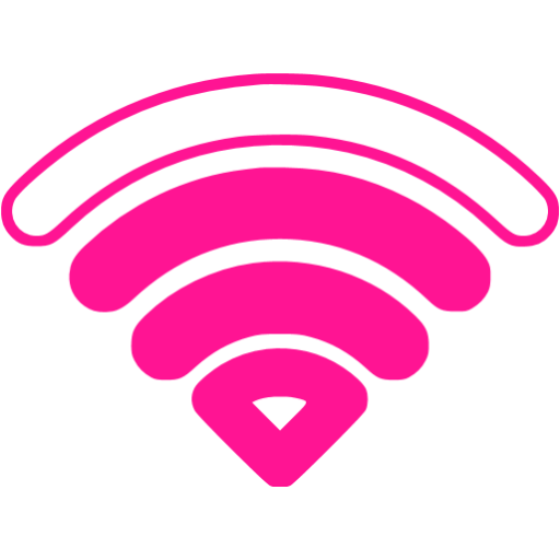 Deep pink wifi 3 bars icon - Free deep pink wifi icons