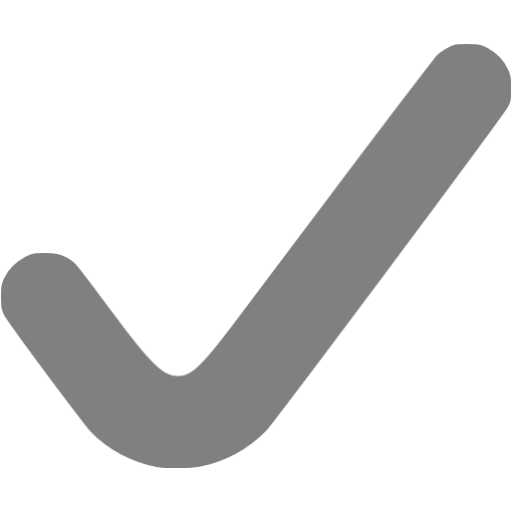 Gray check mark 6 icon - Free gray check mark icons