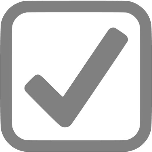 Gray Checked Checkbox Icon Free Gray Check Mark Icons