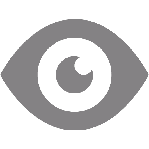 Gray eye 2 icon - Free gray eye icons