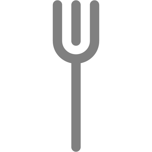 Gray fork 3 icon - Free gray utensil icons