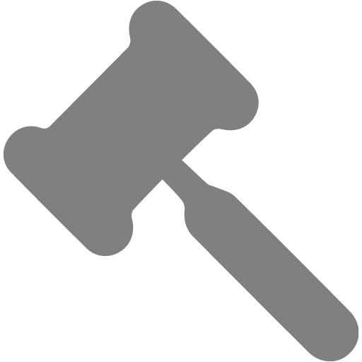 Gray gavel 2 icon - Free gray gavel icons