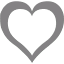  Gray heart icon Free gray heart icons