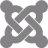 Gray joomla icon - Free gray site logo icons