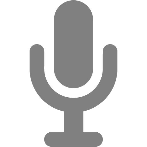 Gray microphone 3 icon - Free gray microphone icons