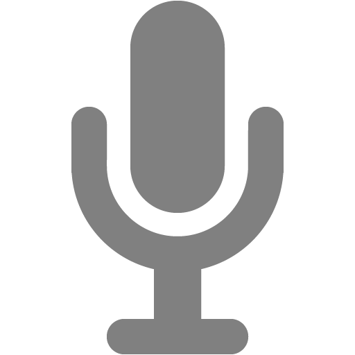 Gray microphone 3 icon - Free gray microphone icons