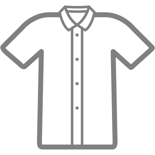 Gray polo shirt icon - Free gray clothes icons