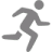Gray running icon - Free gray running icons