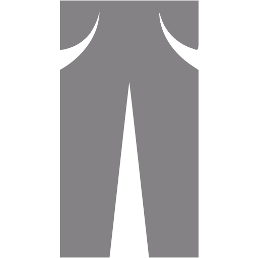 Gray trousers icon - Free gray clothes icons