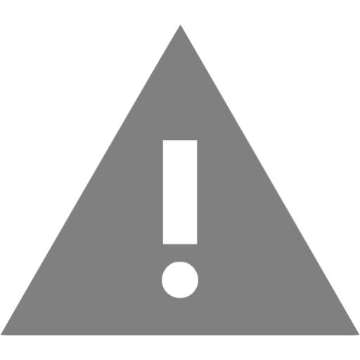 Gray warning 5 icon - Free gray warning icons