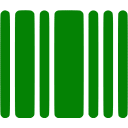 Green barcode icon - Free green barcode icons