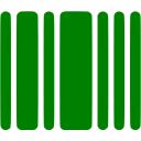 Green barcode icon - Free green barcode icons