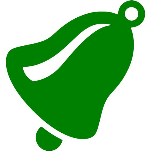 Green bell icon - Free green bell icons