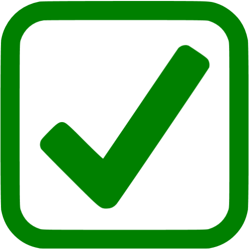 Green Checked Checkbox Icon Free Green Check Mark Icons