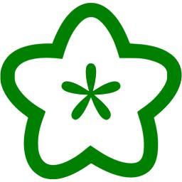 Green flower icon - Free green flower icons
