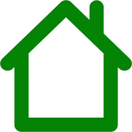 Green home 2 icon - Free green home icons