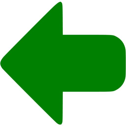 Green left icon - Free green arrow icons