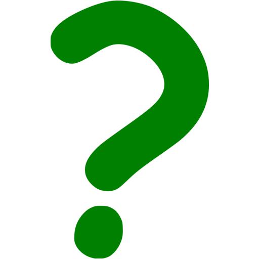 Green question mark 2 icon - Free green question mark icons