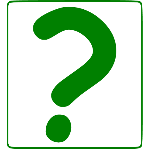 Green question mark 9 icon - Free green question mark icons